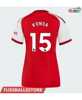 Günstige Arsenal Ezri Konsa #15 Heimtrikot Damen 2026-27 Kurzarm